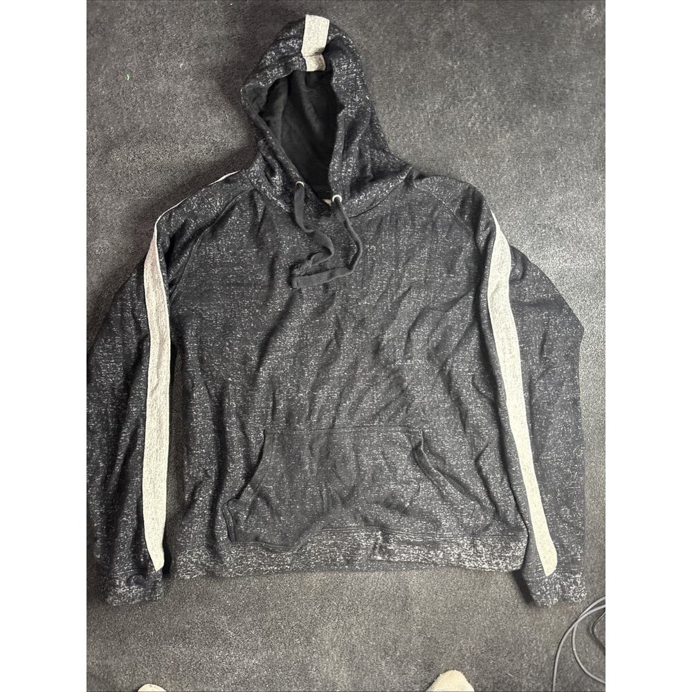 Black Jack Hoodie Men’s Large Black Pullover Sweatshirt Casual Streetwear
